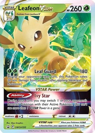 Image of Leafeon VSTAR (SWSH195) [Sword & Shield: Black Star Promos]
