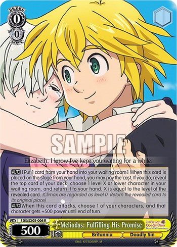 Image of Meliodas: Fulfilling His Promise (Foil) [The Seven Deadly Sins: Revival of The Commandments]