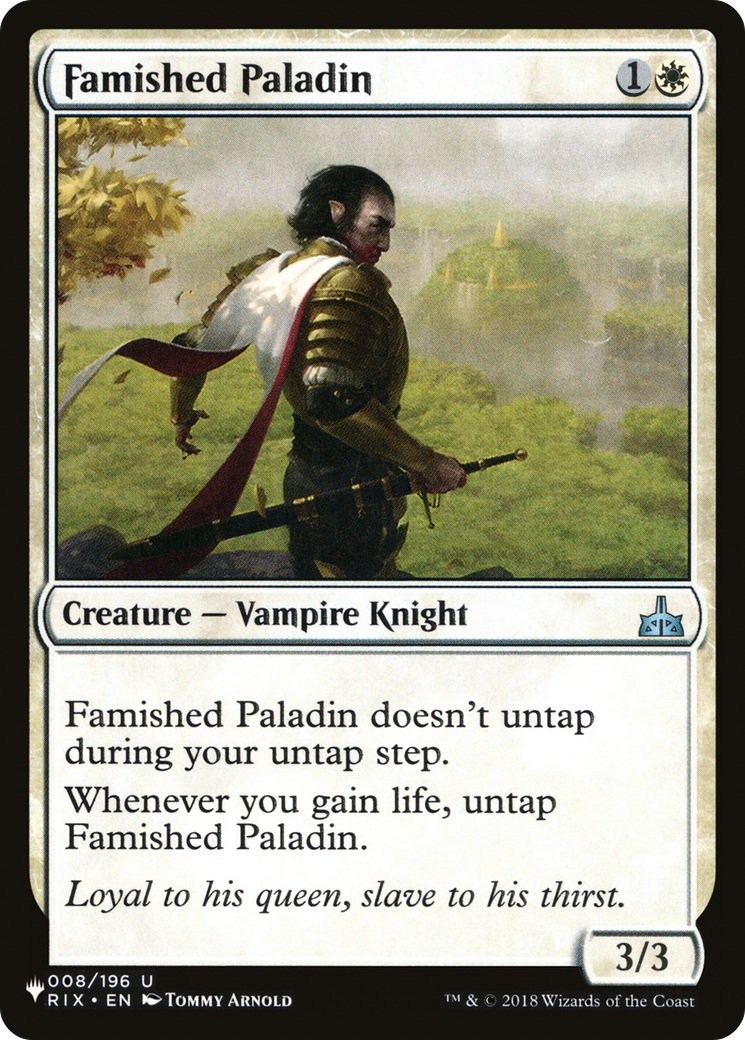 Image of Famished Paladin [The List]