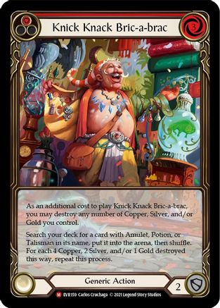 Image of Knick Knack Bric-a-brac [EVR159] (Everfest)  1st Edition Extended Art Rainbow Foil