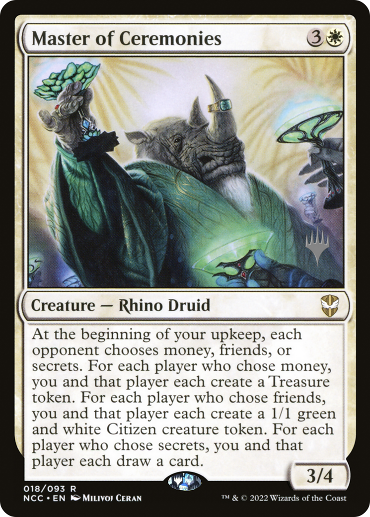 Image of Master of Ceremonies (Promo Pack) [Streets of New Capenna Commander Promos]