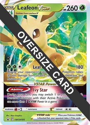 Image of Leafeon VSTAR (SWSH195) (Jumbo Card) [Sword & Shield: Black Star Promos]