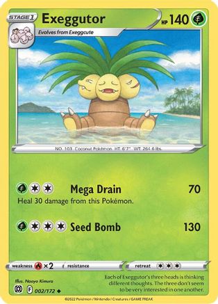 Image of Exeggutor (002/172) [Sword & Shield: Brilliant Stars]