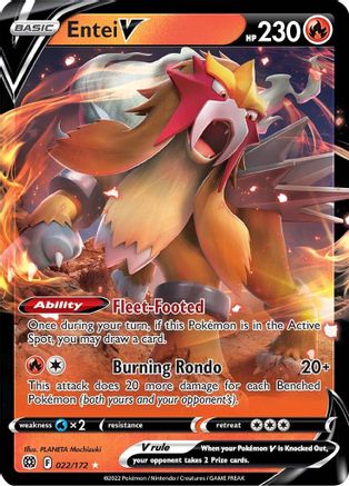 Image of Entei V (022/172) [Sword & Shield: Brilliant Stars]