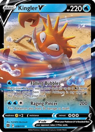 Image of Kingler V (028/172) [Sword & Shield: Brilliant Stars]