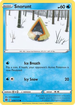 Image of Snorunt (034/172) [Sword & Shield: Brilliant Stars]