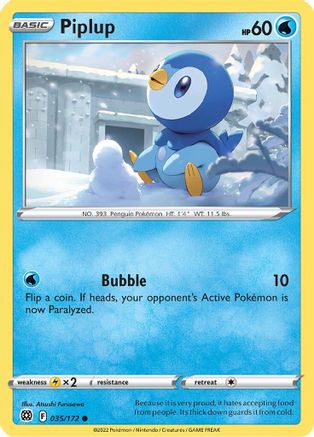 Image of Piplup (035/172) [Sword & Shield: Brilliant Stars]