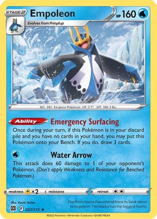 Image of Empoleon (037/172) [Sword & Shield: Brilliant Stars]