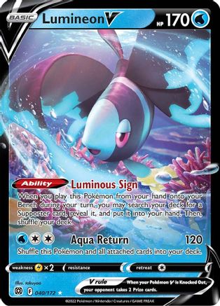 Image of Lumineon V (040/172) [Sword & Shield: Brilliant Stars]