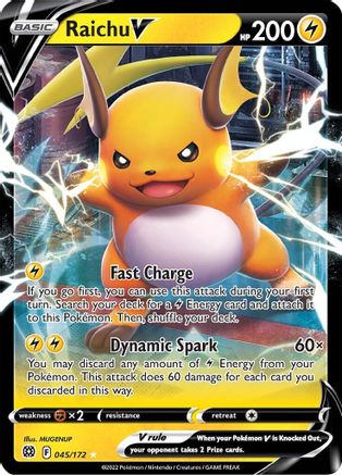 Image of Raichu V (045/172) [Sword & Shield: Brilliant Stars]