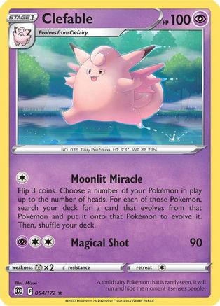 Image of Clefable (054/172) [Sword & Shield: Brilliant Stars]