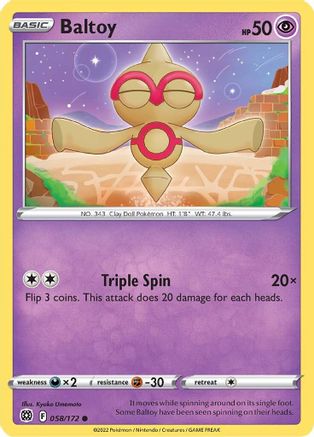 Image of Baltoy (058/172) [Sword & Shield: Brilliant Stars]