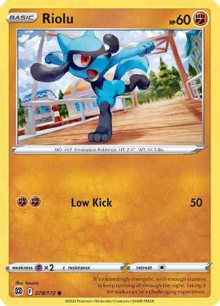 Image of Riolu (078/172) [Sword & Shield: Brilliant Stars]