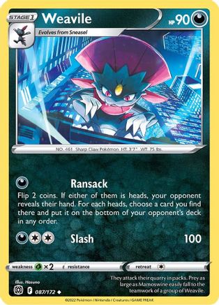 Image of Weavile (087/172) [Sword & Shield: Brilliant Stars]