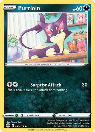 Image of Purrloin (090/172) [Sword & Shield: Brilliant Stars]