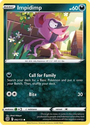 Image of Impidimp (092/172) [Sword & Shield: Brilliant Stars]