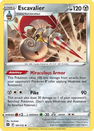 Image of Escavalier (101/172) [Sword & Shield: Brilliant Stars]