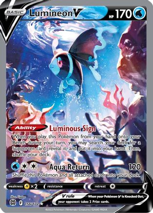 Image of Lumineon V (156/172) [Sword & Shield: Brilliant Stars]