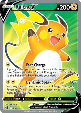 Image of Raichu V (158/172) [Sword & Shield: Brilliant Stars]