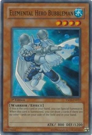 Image of Elemental HERO Bubbleman [YSDJ-EN017] Super Rare