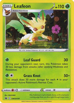 Image of Leafeon (SWSH191) [Sword & Shield: Black Star Promos]