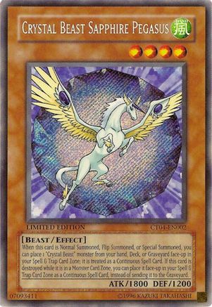 Image of Crystal Beast Sapphire Pegasus [CT04-EN002] Secret Rare