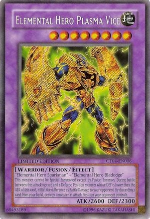 Image of Elemental Hero Plasma Vice [CT04-EN006] Secret Rare