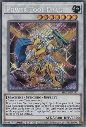 Image of Power Tool Dragon [HAC1-EN177] Secret Rare