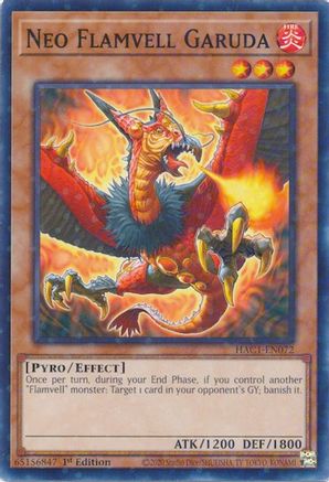 Image of Neo Flamvell Garuda (Duel Terminal) [HAC1-EN072] Parallel Rare