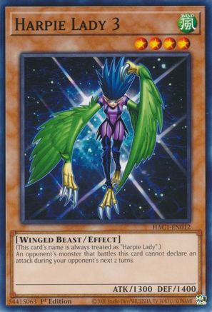 Image of Harpie Lady 3 [HAC1-EN012] Common