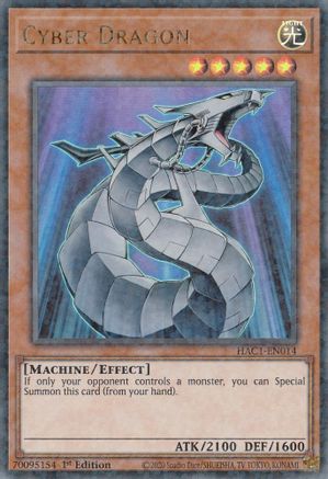 Image of Cyber Dragon (Duel Terminal) [HAC1-EN014] Parallel Rare