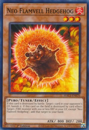 Image of Neo Flamvell Hedgehog [HAC1-EN070] Common