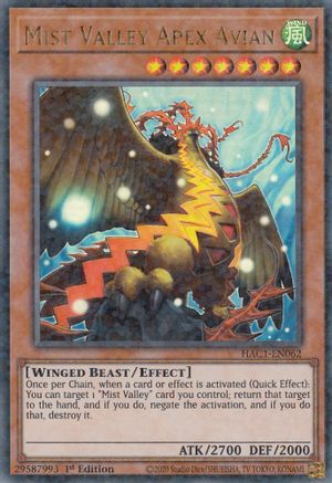 Image of Mist Valley Apex Avian (Duel Terminal) [HAC1-EN062] Parallel Rare