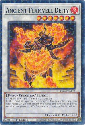 Image of Ancient Flamvell Deity (Duel Terminal) [HAC1-EN075] Parallel Rare