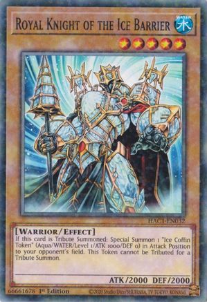 Image of Royal Knight of the Ice Barrier (Duel Terminal) [HAC1-EN032] Parallel Rare