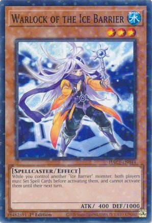 Image of Warlock of the Ice Barrier (Duel Terminal) [HAC1-EN044] Parallel Rare