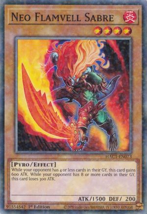 Image of Neo Flamvell Sabre (Duel Terminal) [HAC1-EN073] Parallel Rare