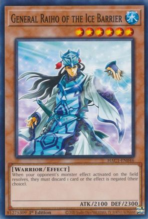 Image of General Raiho of the Ice Barrier [HAC1-EN046] Common