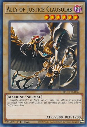 Image of Ally of Justice Clausolas [HAC1-EN076] Common