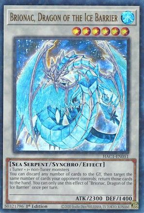Image of Brionac, Dragon of the Ice Barrier (Duel Terminal) [HAC1-EN051] Parallel Rare