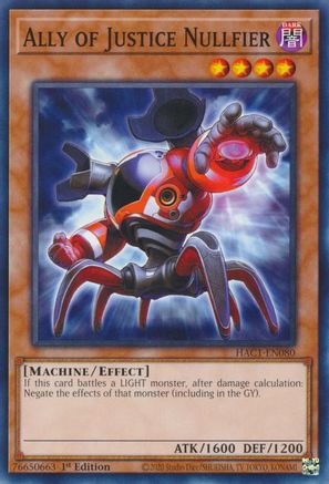 Image of Ally of Justice Nullfier [HAC1-EN080] Common