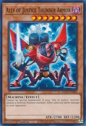 Image of Ally of Justice Thunder Armor [HAC1-EN083] Common