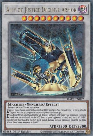 Image of Ally of Justice Decisive Armor (Duel Terminal) [HAC1-EN092] Parallel Rare