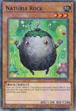 Image of Naturia Rock (Duel Terminal) [HAC1-EN094] Parallel Rare