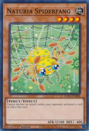Image of Naturia Spiderfang [HAC1-EN098] Common