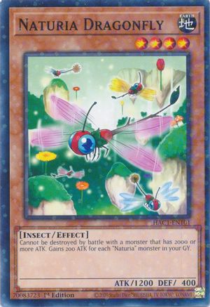 Image of Naturia Dragonfly (Duel Terminal) [HAC1-EN101] Parallel Rare
