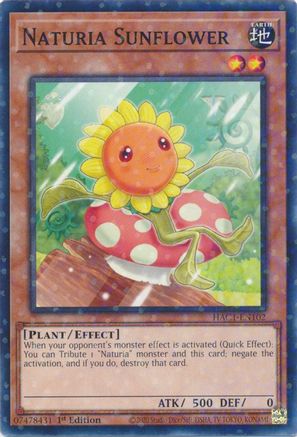 Image of Naturia Sunflower (Duel Terminal) [HAC1-EN102] Parallel Rare