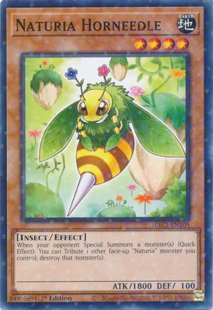 Image of Naturia Horneedle (Duel Terminal) [HAC1-EN105] Parallel Rare