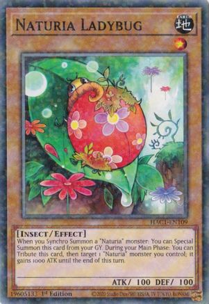 Image of Naturia Ladybug (Duel Terminal) [HAC1-EN109] Parallel Rare