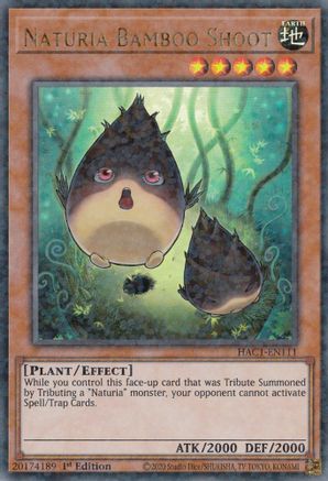 Image of Naturia Bamboo Shoot (Duel Terminal) [HAC1-EN111] Parallel Rare